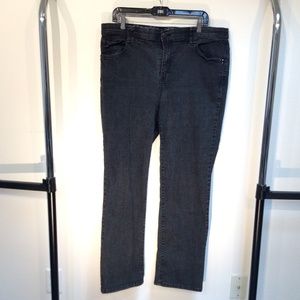 Gloria Vanderbilt jeans, 16w, black